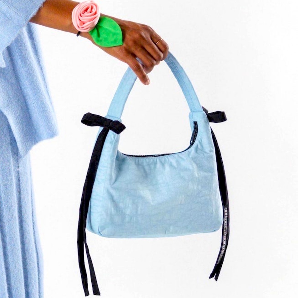 NWOT Sandy Liang x Baggu Mini Nylon Bow Bag